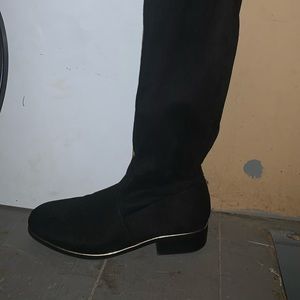 Black long boots